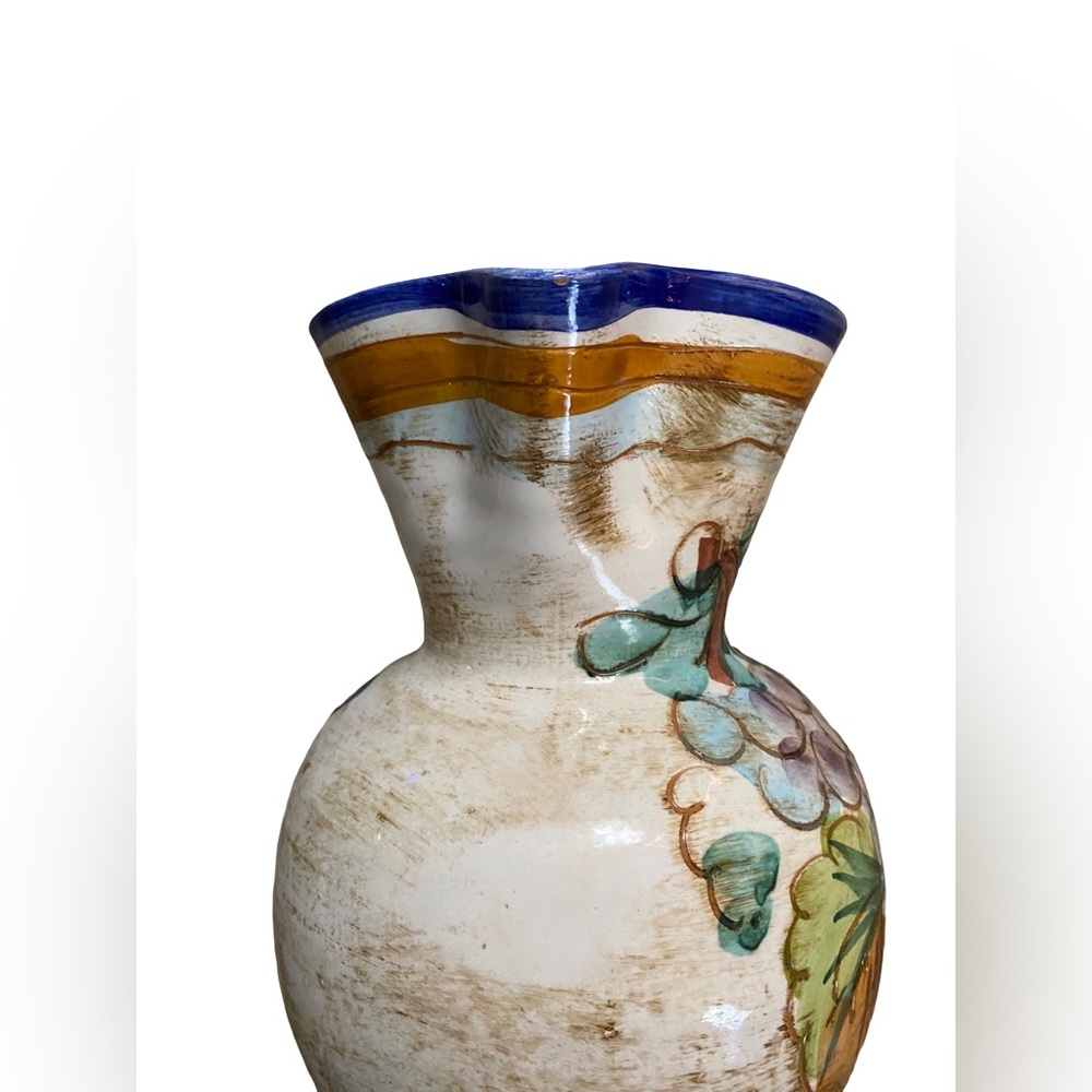 Handmade Ceramic Antipasti Pitcher Hand Painted Made In Italy - Picture 4 of 6